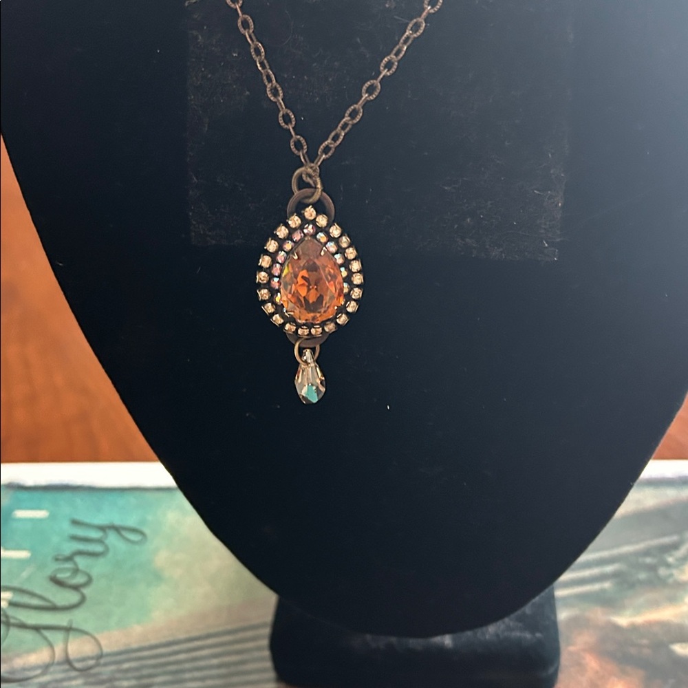 Elegant Crystal and Gold Candle Holder